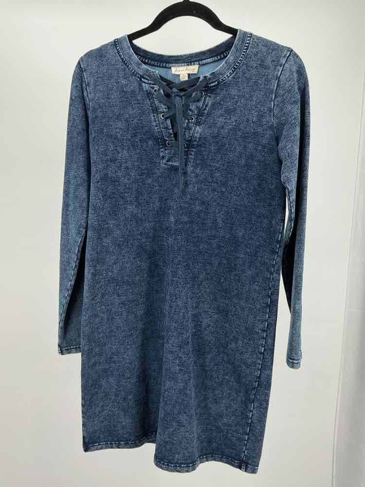 Jane & Delancey Size S Blue Above Knee Long Sleeve Dress – Evilena's Red Dresser